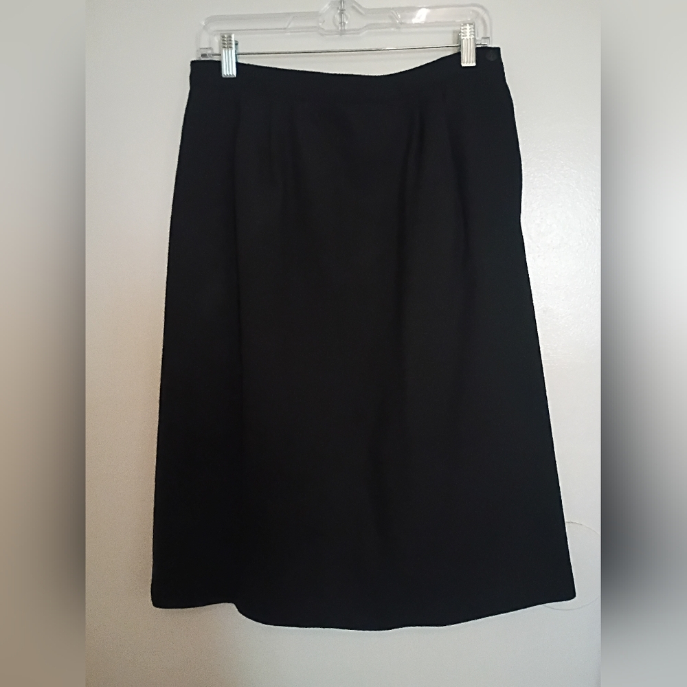 VTG Pan-her Skirt‎ Black 100% Wool
